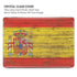 Spain Flag Dark Wood MacBook Cases